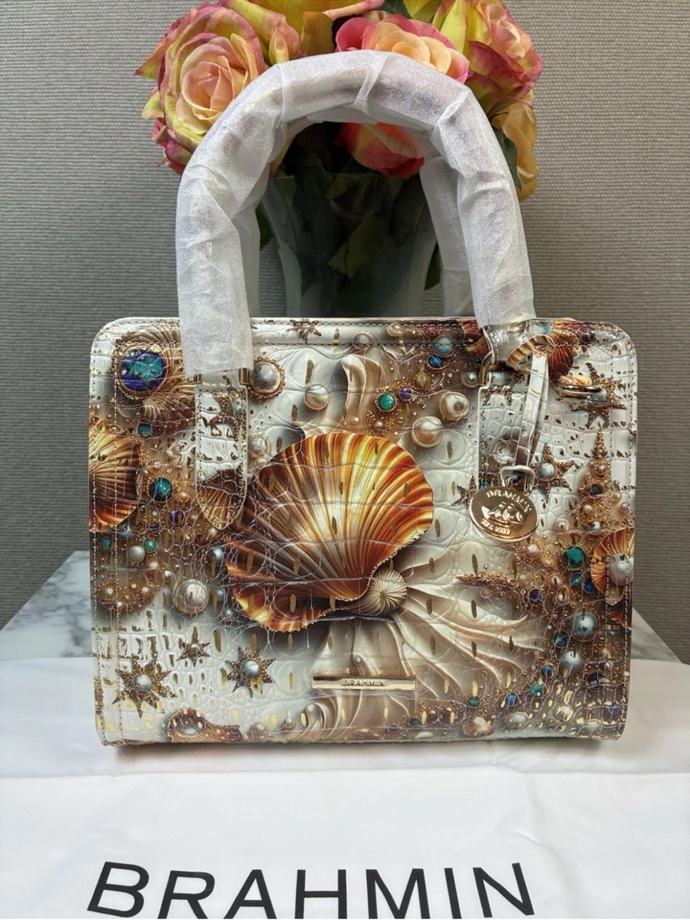 Brahmin Sea Jewel Melbourne Cami Shoulder Bag - NWT Rare Style 🔥